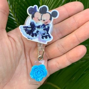 Minnie & Mickey Mouse Badge Holder
